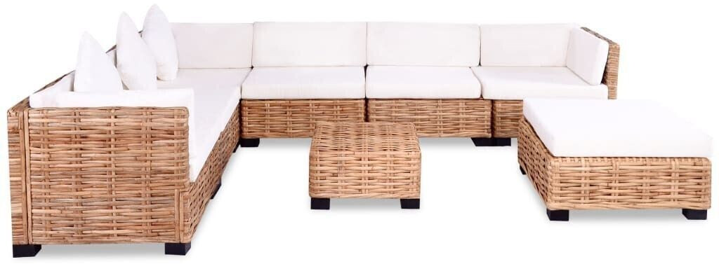 VidaXL Jeu de canapés rotin naturel 27 pièces (244623)