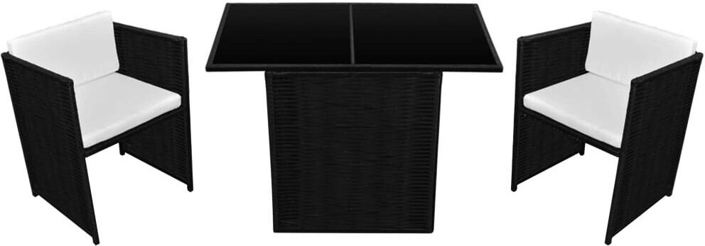 vidaXL GartenmöbelSet 7tlg. Poly Rattan schwarz (42484) ab 214,99