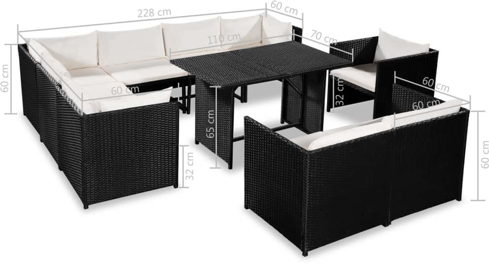 VidaXL Garden Lounge Set (44187)
