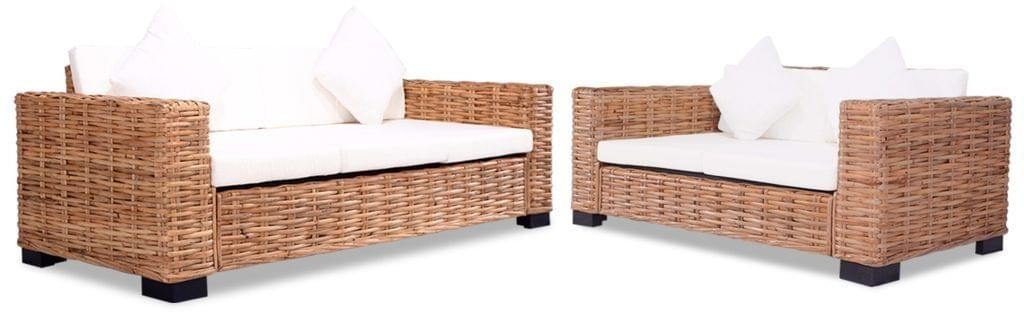 VidaXL Ensemble de canapés rotin naturel 15 pièces (274769)