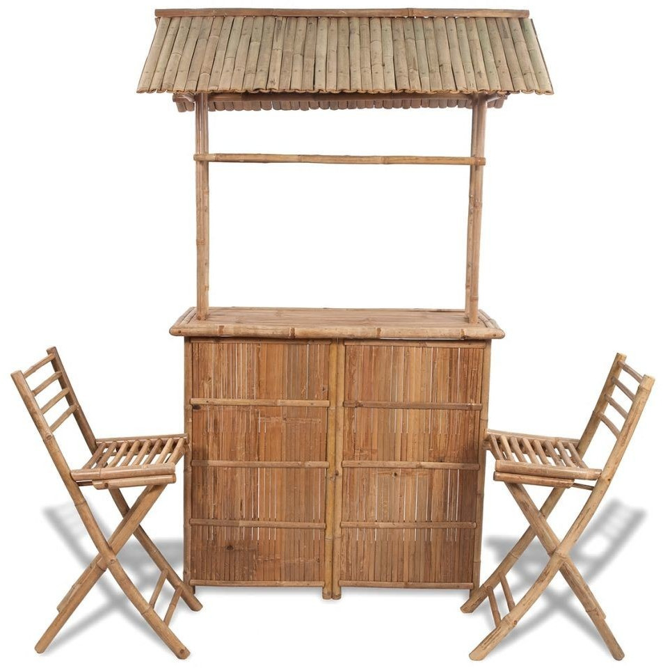 vidaXL GartenBar mit Barhockern 3tlg. Bambus (41500) ab 479,86