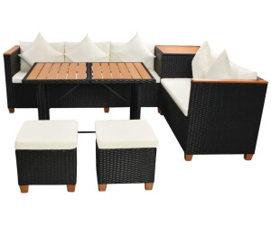 Vidaxl Garten Essgruppe 22 Tlg Poly Rattan Wpc Schwarz 43004 Ab 884 99 Preisvergleich Bei Idealo De