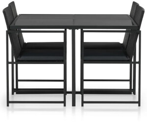 Vidaxl Garten Essgruppe 9 Tlg Poly Rattan Schwarz 4444 Ab 258