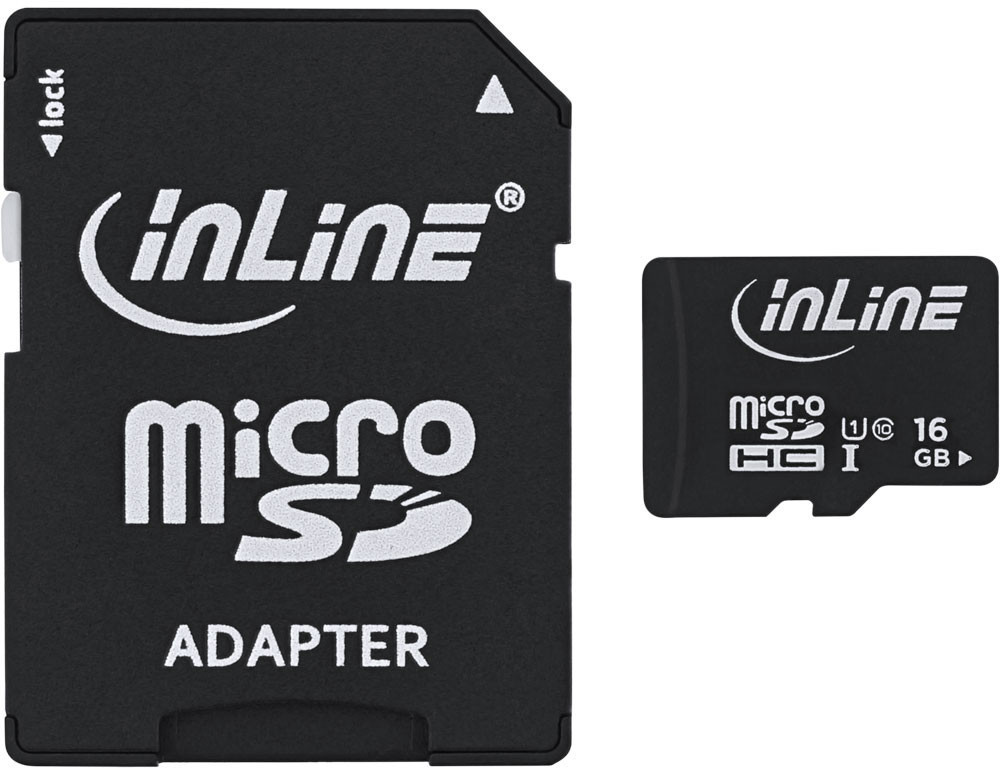 InLine Class 10 U1 microSDHC 16 Go