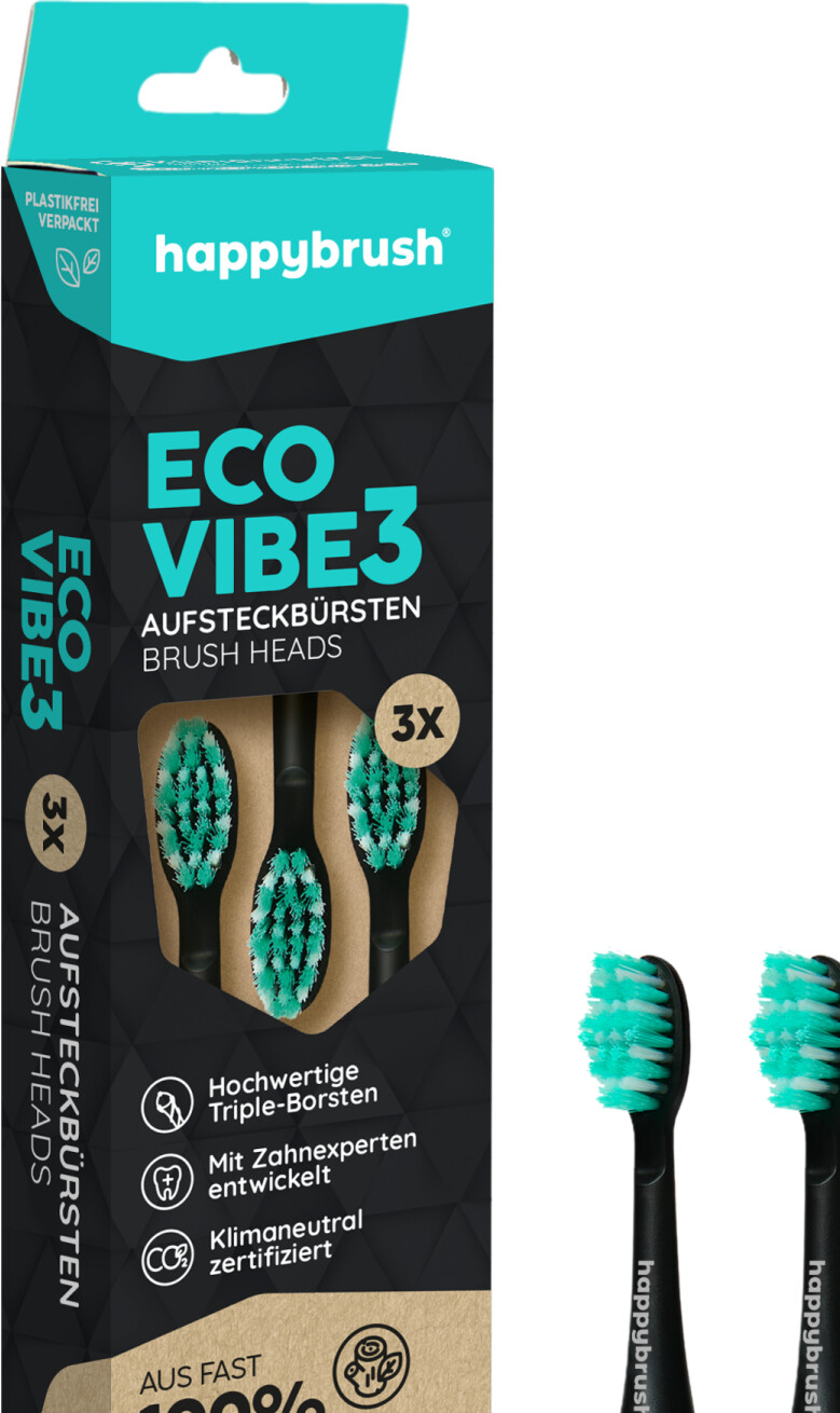 happybrush V3 Black (3 pcs)