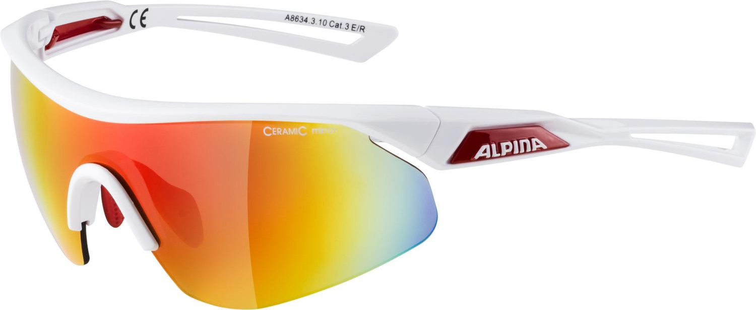 Alpina Nylos Shield A8634.3.10 (white-red/mirror red)