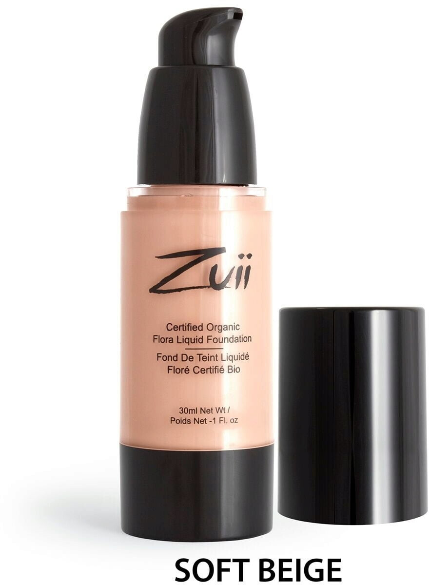 Zuii Organic Flora Liquid Foundation - Soft Beige (30ml)