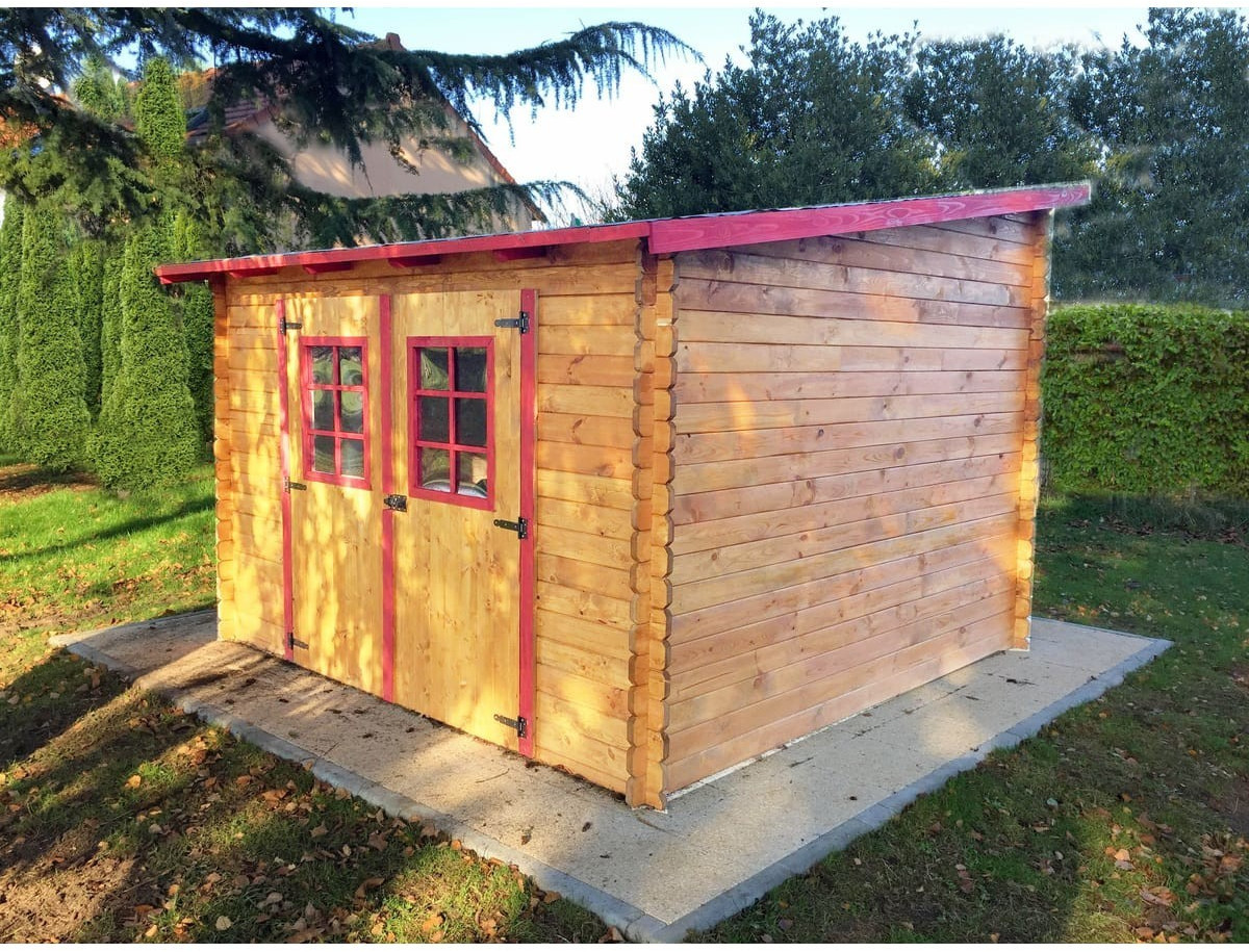 habrita Abri de jardin Habrita en madriers massif 9,94 m2