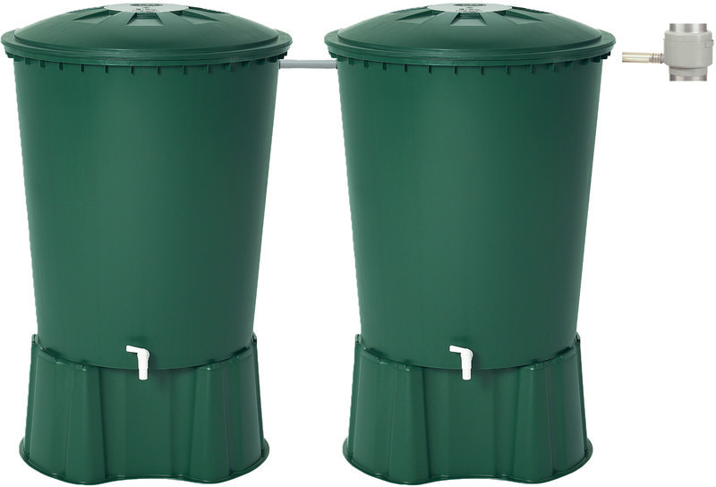 Garantia Lot de 2 récupérateurs d'eau de pluie
