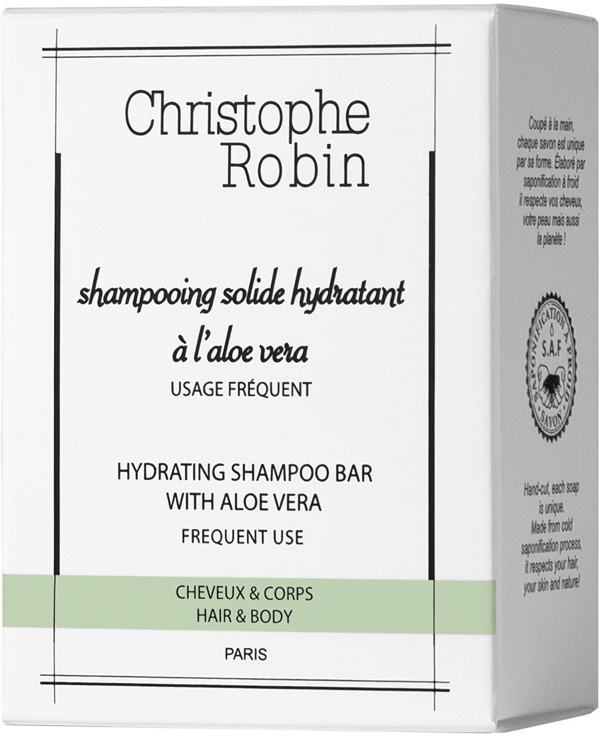 Christophe Robin Hydrating Shampoo Bar With Aloe Vera (100 g)