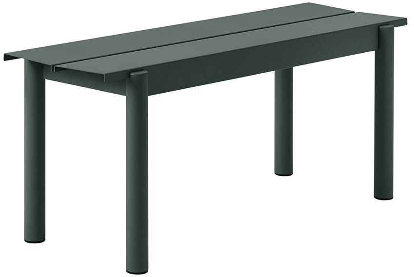 Muuto Linear Steel bench 110cm green
