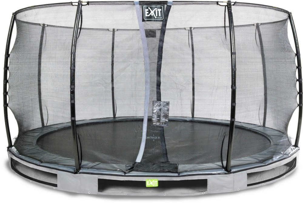 Exit Trampolin Elegant Inground 427 cm with Economy Safty Net grey