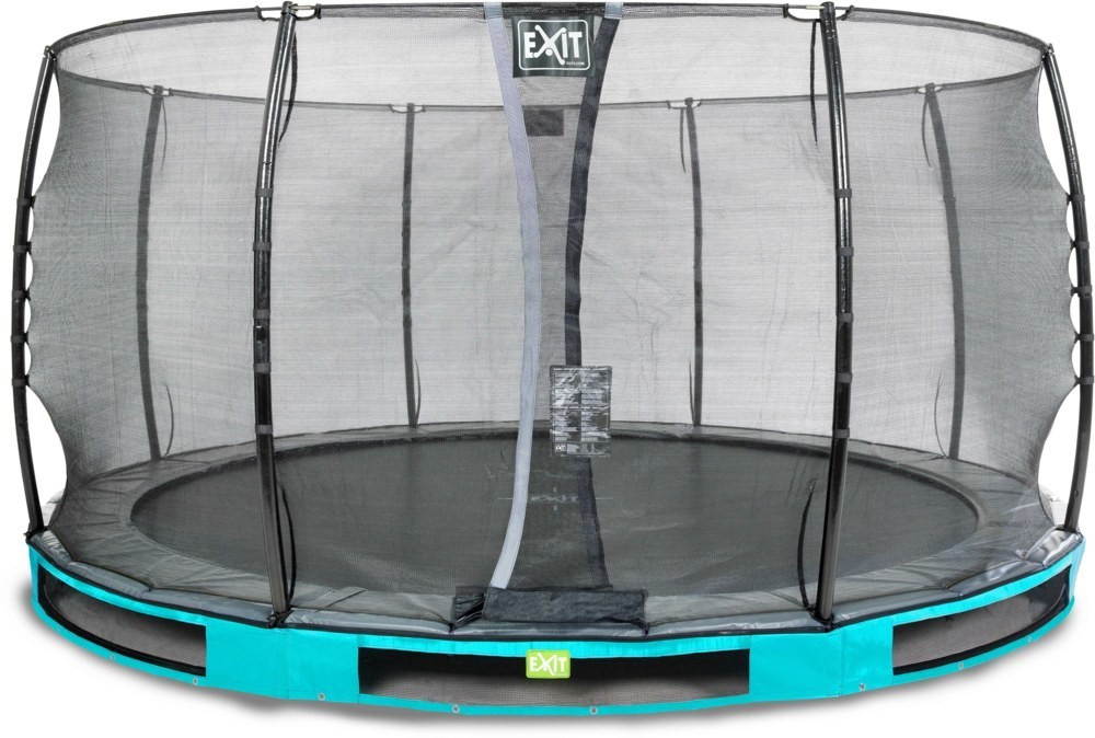Exit Trampolin Elegant Inground 427 cm with Economy Safty Net blue