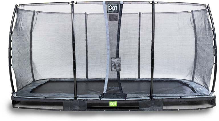 Exit Trampolin Elegant Inground  244x427 cm with Economy Safty Net black