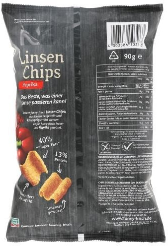funny-frisch Linsen Chips Paprika (90g) ab 2,29 €