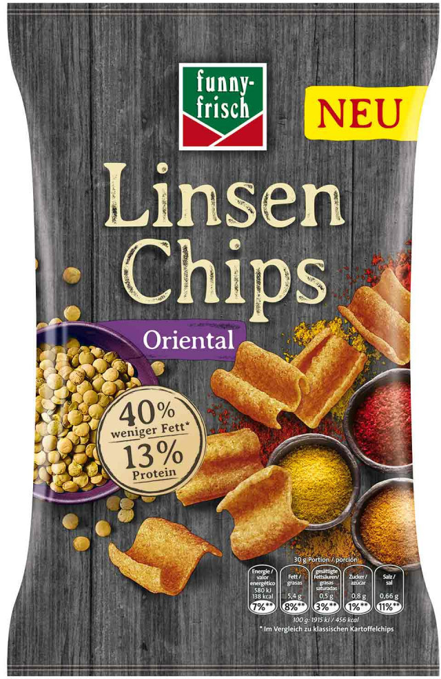 funny-frisch Linsen Chips Oriental (90g) ab 2,38 €