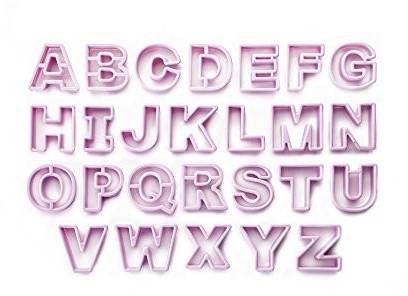 ibili Emporte-Pièces alphabet rose