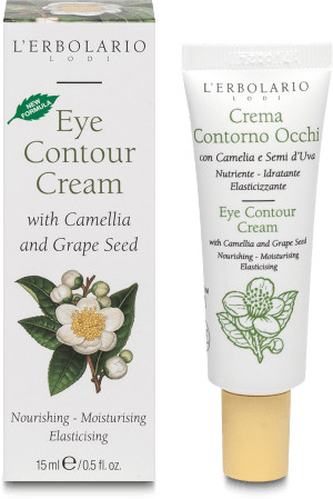 L'Erbolario Eye Contour Cream with Camelia and Grape Seed (15ml)