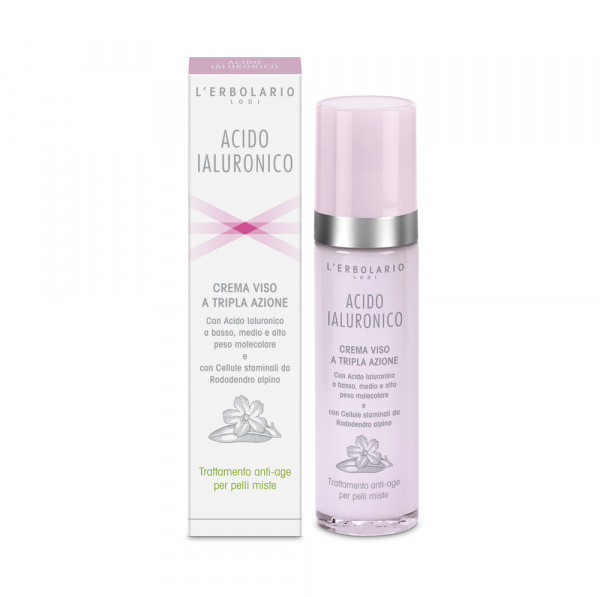 L'Erbolario Hyaluronic Acid Triple Action Face Cream (28ml)