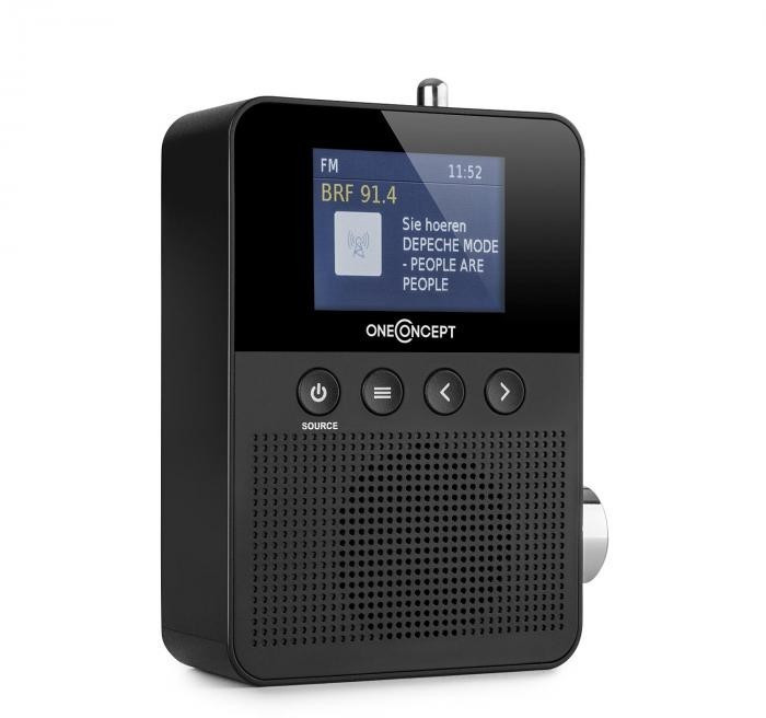 OneConcept Plug+Play DAB Black