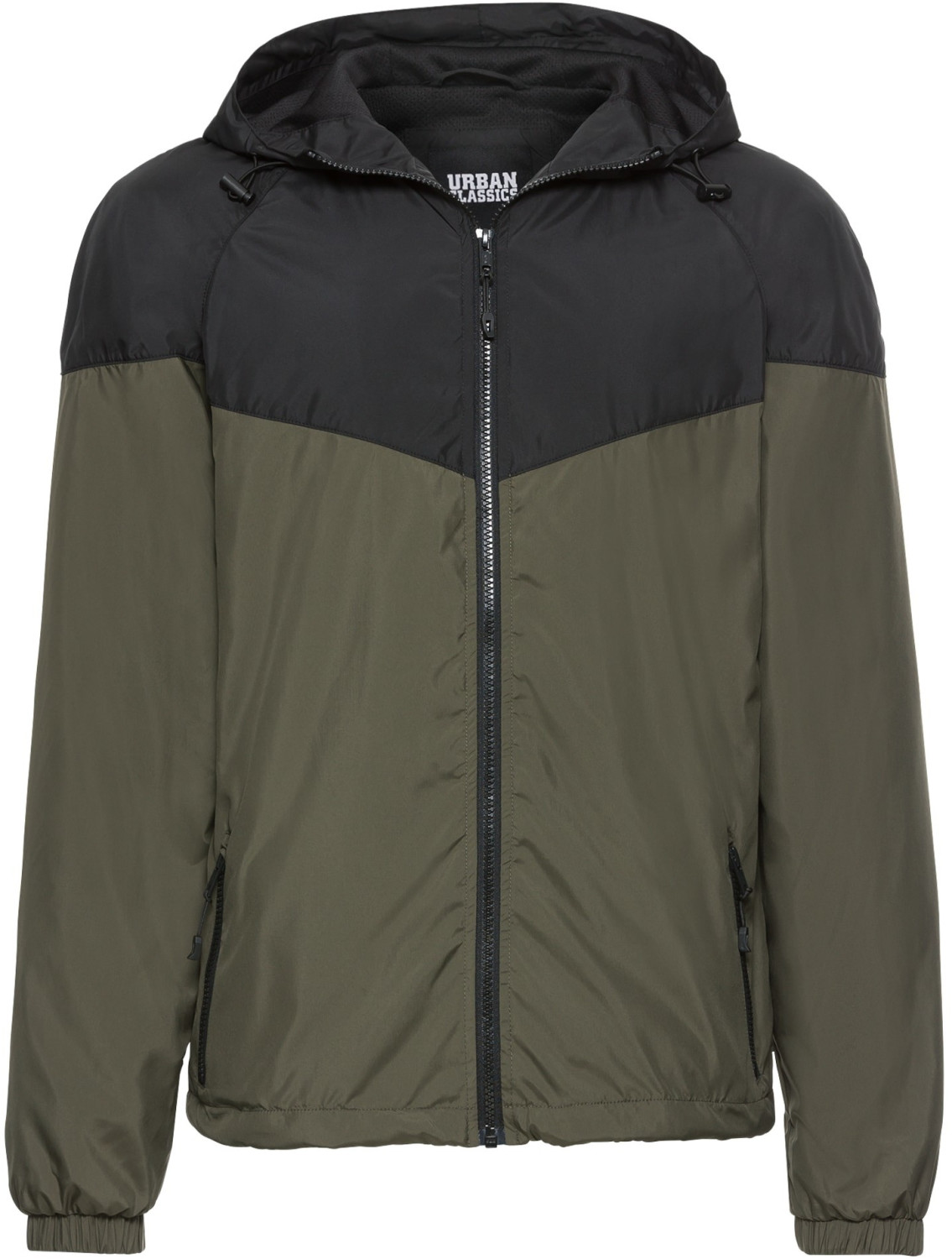 Urban Classics 2-Tone Tech Windrunner black/dark olive (TB2107)