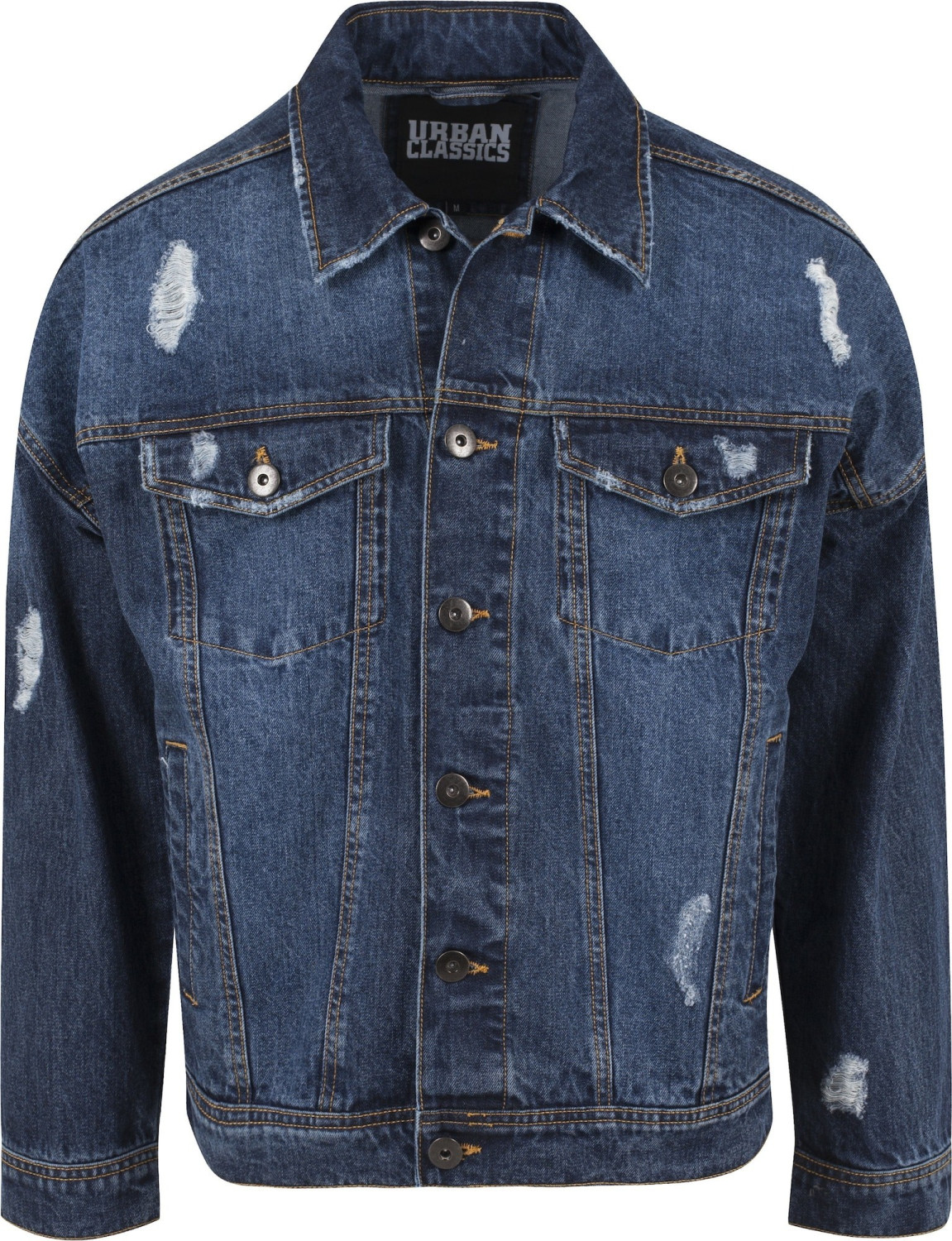 Urban Classics Ripped Denim Jacket blue washed (TB1438)