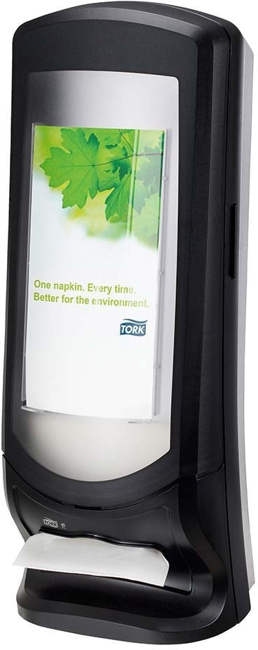 Tork Napkin dispenser Xpressnap standing / wall dispenser plastic black