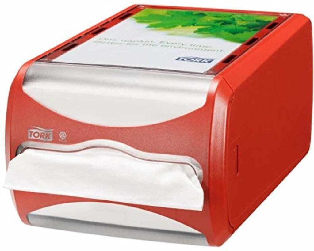 Tork Napkin dispenser Xpressnap Counter dispenser plastic red