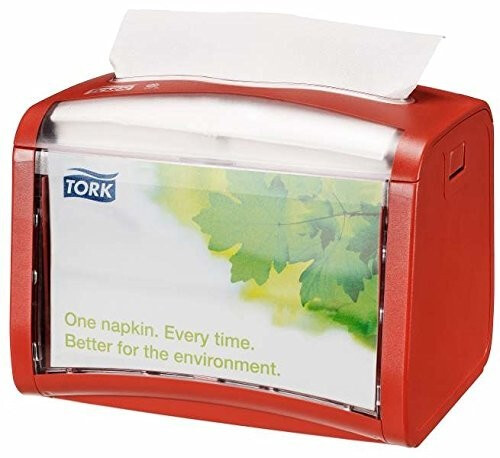 Tork Napkin dispenser Xpressnap table dispenser plastic red