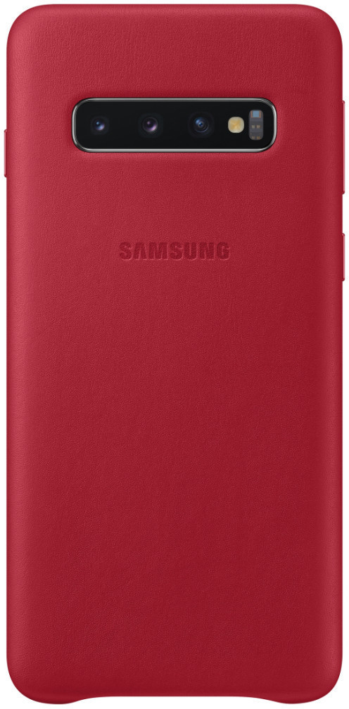 Samsung Leather Backcover (Galaxy S10) rouge