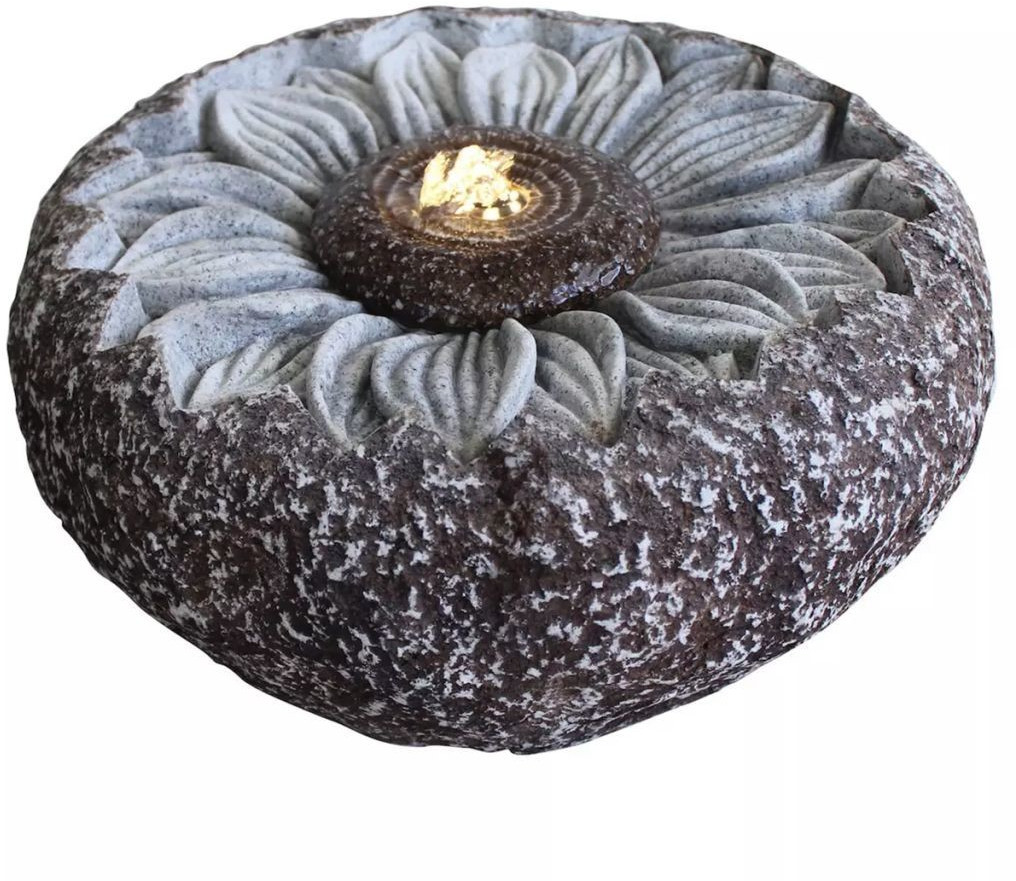 Velda Fontaine de jardin Tournesol gris
