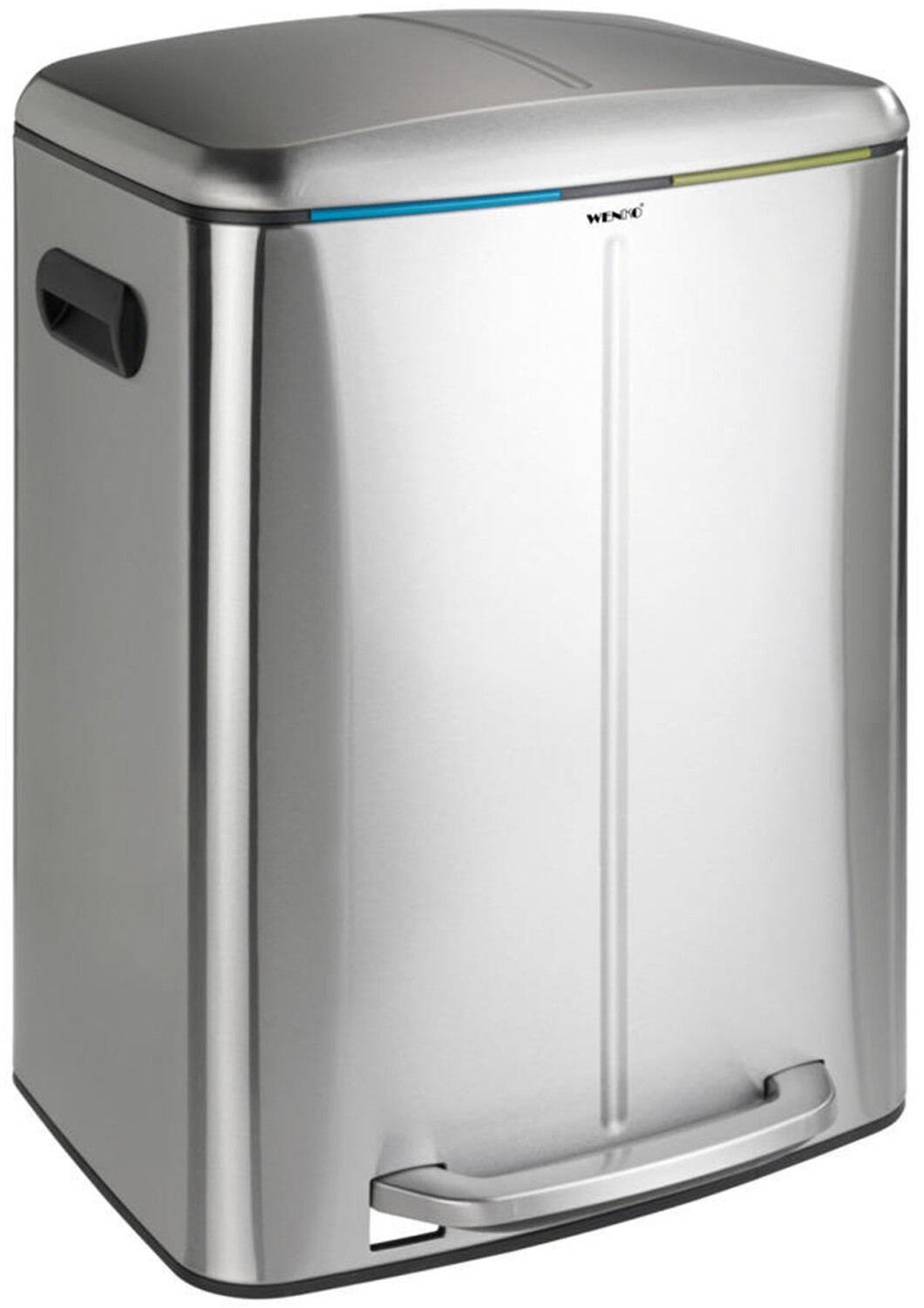 Wenko Easy Close Primo 2 x 20L Silver