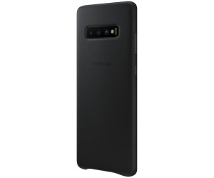 Handyhülle für Samsung Galaxy S10+ (Plus), Premium Leder Flip Schutzhülle  für Samsung Galaxy S10+ (Plus). Premium Schwarz Leder von innen und außen -  Tasche / Hülle - Ruwado