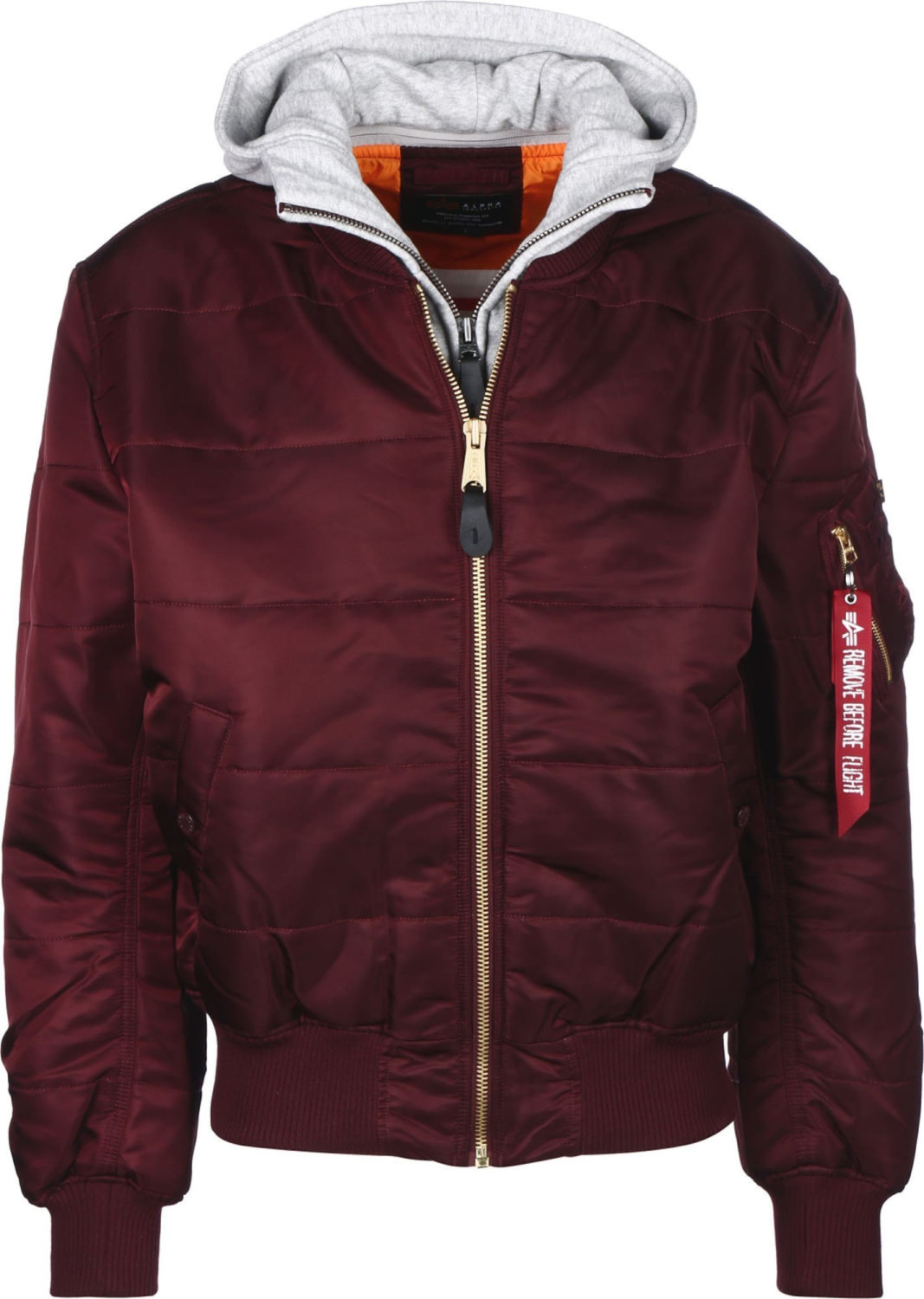 Alpha Industries MA-1 D-Tec Puffer OS dark maroon (188103-419)