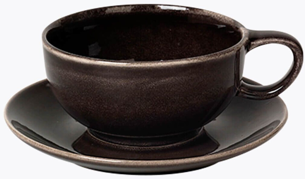 Broste Copenhagen Nordic Coal cup with saucer