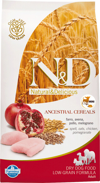 Farmina N&D Adult Mini Low grain chicken and pomegranate