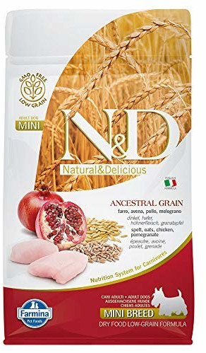 Farmina N&D Adult Mini Low grain chicken and pomegranate (800 g)