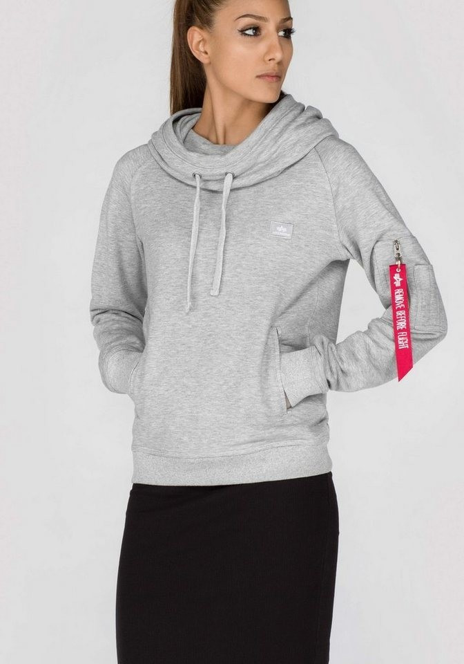 Alpha Industries X-Fit Hoody Wmn grey hetaher
