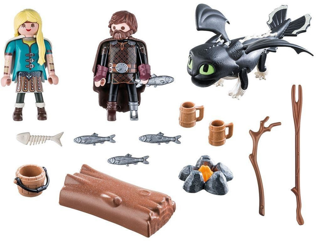 Playmobil Playmobil How To Train Your Dragon Iii Hiccup & Astrid With Baby  Dragon : Target