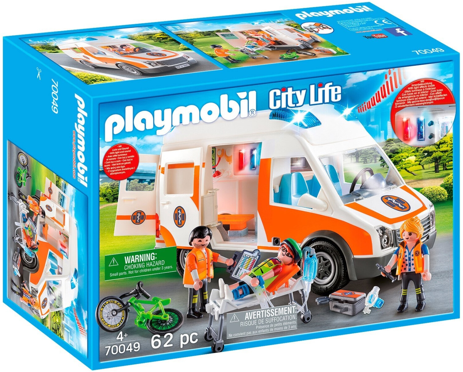 Playmobil 71202 City Life Ambulancia con luz y sonido