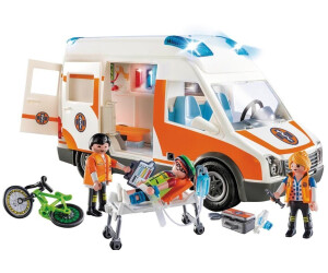 Playmobil City Action Ambulance Avec Secouristes Et Blessé 70936