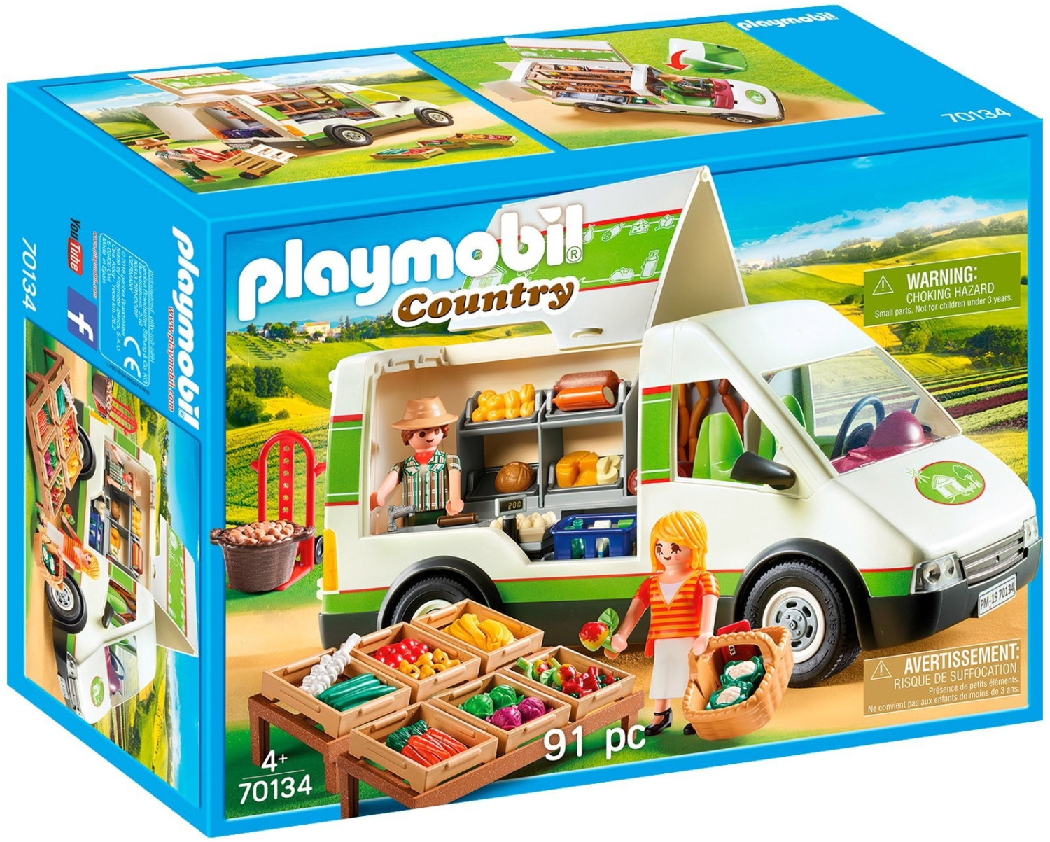70134 - Playmobil Country - Camion de marché Playmobil : King Jouet, Playmobil  Playmobil - Jeux d'imitation & Mondes imaginaires