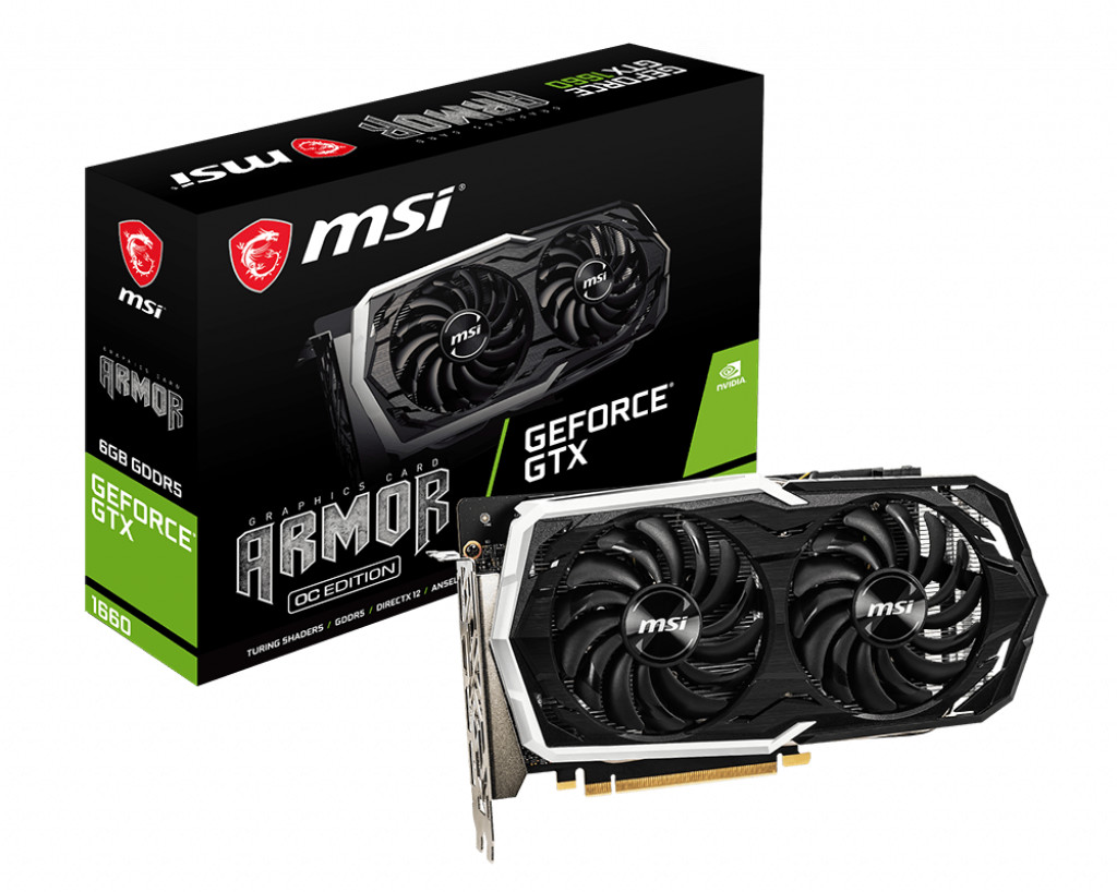 MSI GeForce GTX 1660 Armor OC 6 Go GDDR5