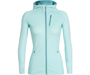 Icebreaker Women's Quantum Long Sleeve Zip Hood aqua splash Icebreaker Women's Quantum Long Sleeve Zip Hood aqua splash