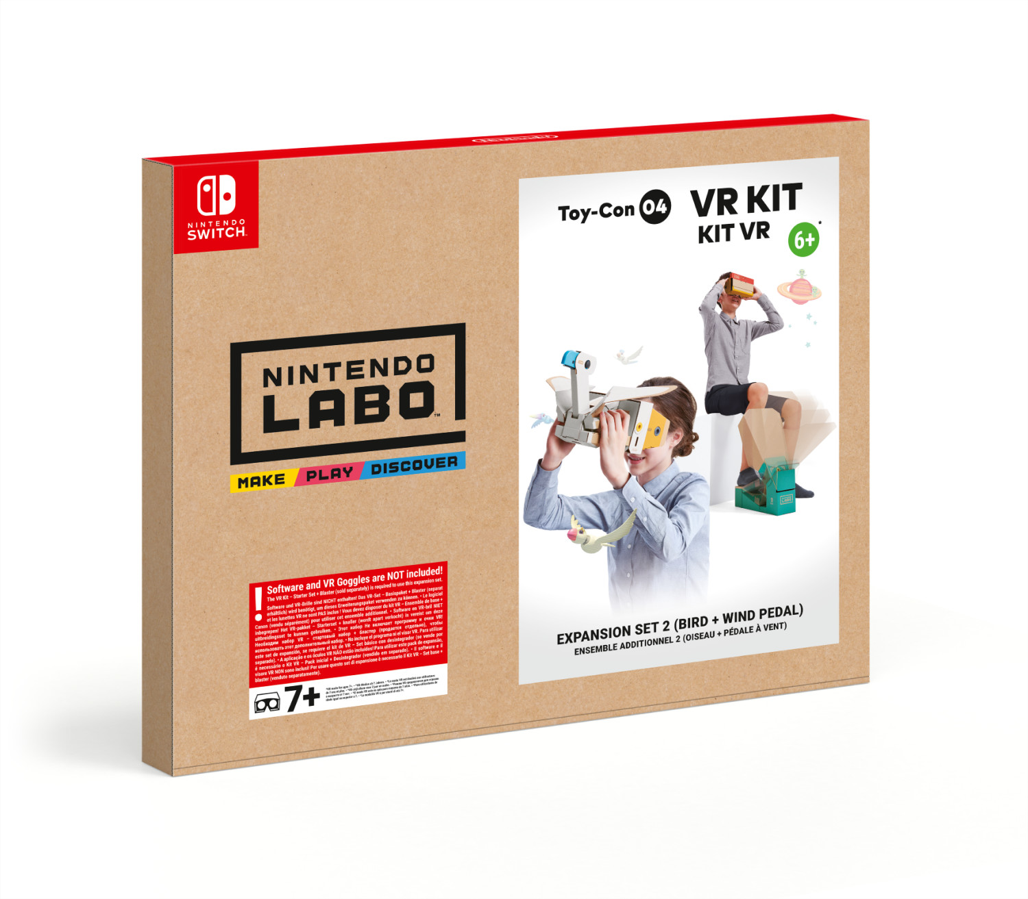 Nintendo Labo - Toy-Con 04 - Kit VR - Ensemble additionnel 2 (Oiseau + Pédale à Vent)