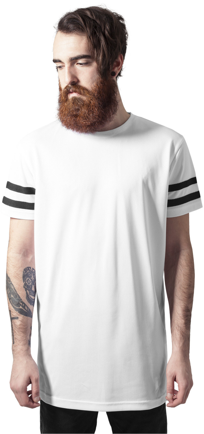Urban Classics Stripe Mesh Tee white