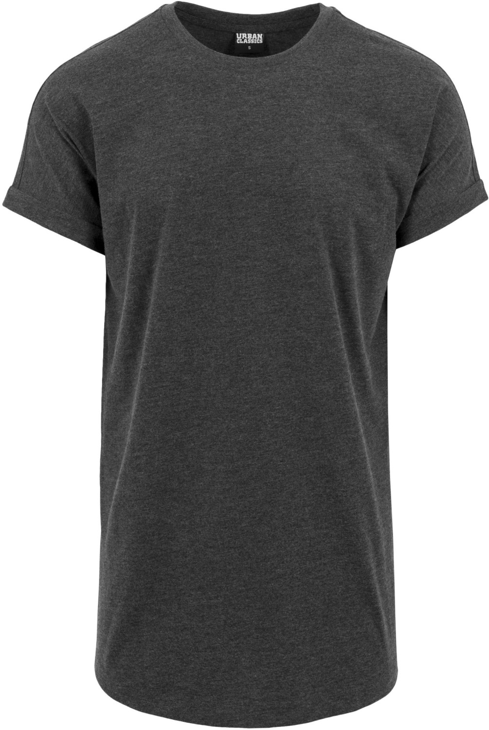 Urban Classics Long Shaped Turnup Tee (TB1561) charcoal
