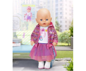 Baby Born City Deluxe Style Zapf Creation 827147 Babykleidung rosa weiß B-WARE