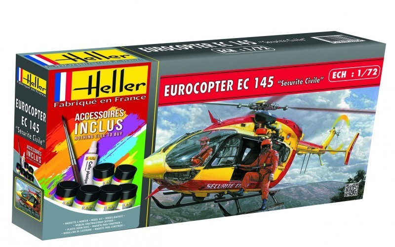 Heller Eurocopter EC 145 « Sécurité Civile » avec accessoires (56375)