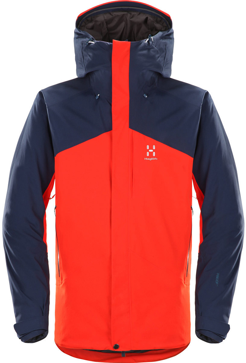 Haglöfs Niva Insulated Jacket tarn blue/habanero